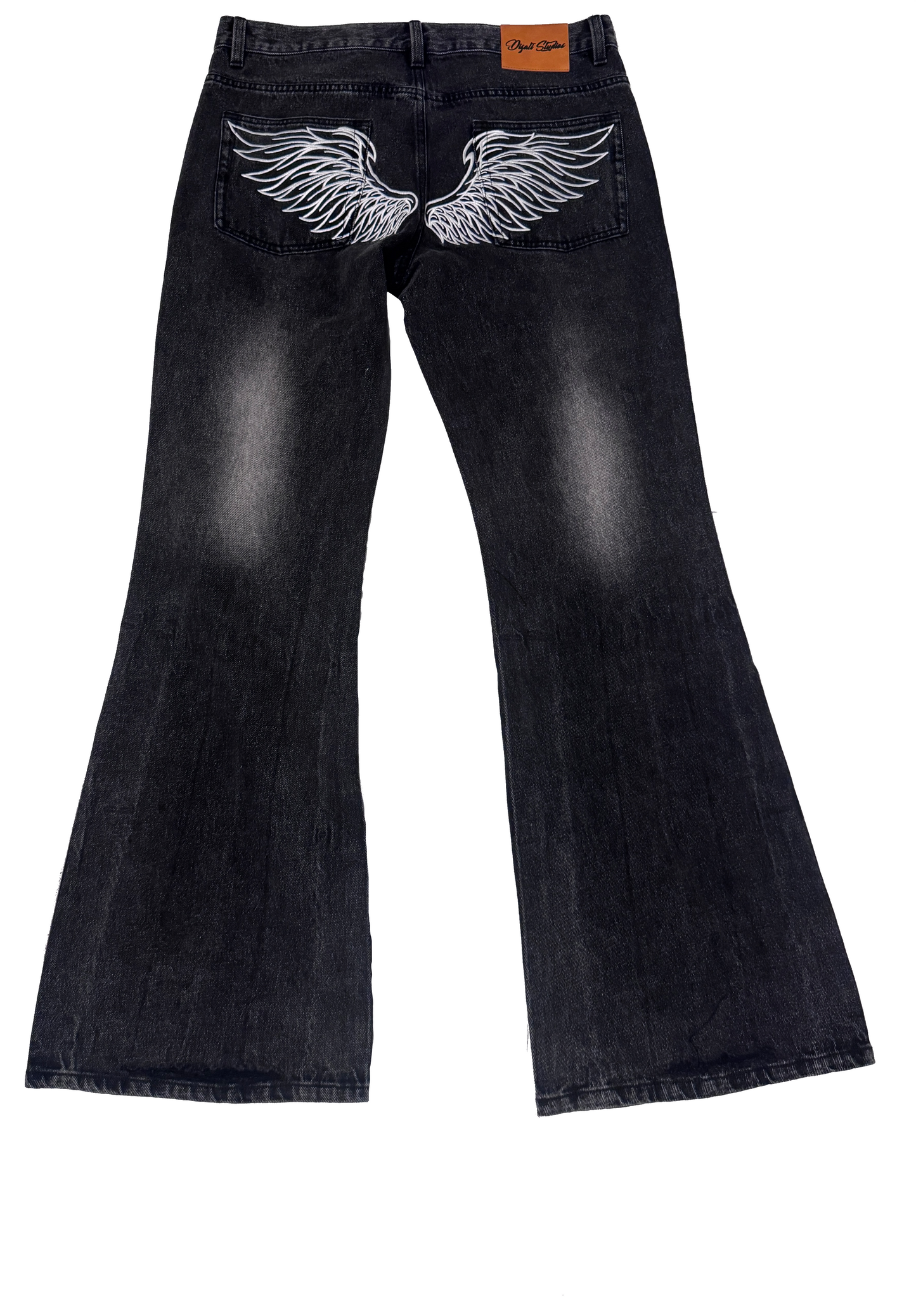 DTD DISTRESSED FLARED DENIM