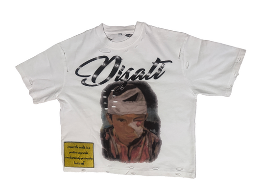 DTD DISTRESSED RHINESTONE T SHIRT